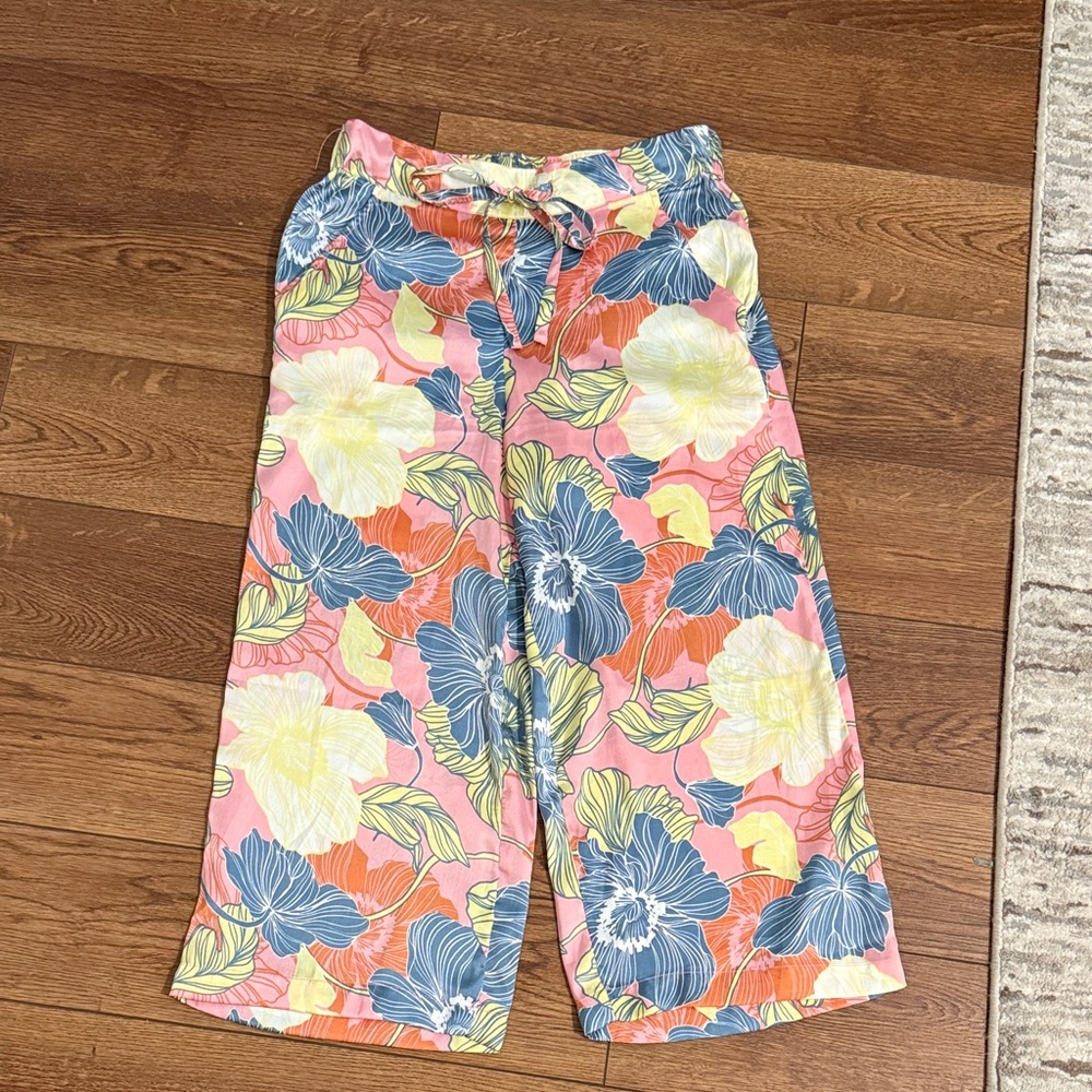 Rachel Zoe satin printed pants